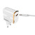 LDNIO A1302Q 2 in 1 18W QC3.0 USB Interface Grid Shape Travel Charger Mobile Phone Charger with Micro USB Data Cable, EU Plug