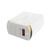 LDNIO A1302Q 2 in 1 18W QC3.0 USB Interface Grid Shape Travel Charger Mobile Phone Charger with Micro USB Data Cable, EU Plug
