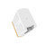 LDNIO A1302Q 2 in 1 18W QC3.0 USB Interface Grid Shape Travel Charger Mobile Phone Charger with Micro USB Data Cable, EU Plug