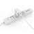 LDNIO A1302Q 2 in 1 18W QC3.0 USB Interface Grid Shape Travel Charger Mobile Phone Charger with Micro USB Data Cable, EU Plug