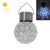 2 PCS Solar Hollow Ball Pendent Lamp Decorative Garden Light(White Light)