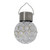 2 PCS Solar Hollow Ball Pendent Lamp Decorative Garden Light(White Light)