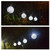 2 PCS Solar Hollow Ball Pendent Lamp Decorative Garden Light(White Light)