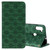 For Samsung Galaxy A11 / M11 Lucky Flowers Embossing Pattern Magnetic Horizontal Flip Leather Case with Holder & Card Slots(Dark Green)