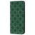 For Samsung Galaxy A51 5G Lucky Flowers Embossing Pattern Magnetic Horizontal Flip Leather Case with Holder & Card Slots(Dark Green)
