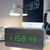 LT-1035 LED Display Digital APP Smart Alarm Clock(White Lamp Bamboo Wood)