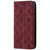 For Samsung Galaxy M31 Lucky Flowers Embossing Pattern Magnetic Horizontal Flip Leather Case with Holder & Card Slots(Wine Red)