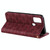 For Samsung Galaxy M31 Lucky Flowers Embossing Pattern Magnetic Horizontal Flip Leather Case with Holder & Card Slots(Wine Red)