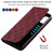 For Samsung Galaxy M31 Lucky Flowers Embossing Pattern Magnetic Horizontal Flip Leather Case with Holder & Card Slots(Wine Red)