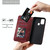 For Samsung Galaxy M31 Lucky Flowers Embossing Pattern Magnetic Horizontal Flip Leather Case with Holder & Card Slots(Wine Red)