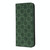 For Samsung Galaxy A21s Lucky Flowers Embossing Pattern Magnetic Horizontal Flip Leather Case with Holder & Card Slots(Dark Green)