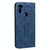 For Samsung Galaxy A11 / M11 Lucky Flowers Embossing Pattern Magnetic Horizontal Flip Leather Case with Holder & Card Slots(Dark Blue)