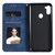 For Samsung Galaxy A11 / M11 Lucky Flowers Embossing Pattern Magnetic Horizontal Flip Leather Case with Holder & Card Slots(Dark Blue)
