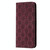 For Samsung Galaxy A21 Lucky Flowers Embossing Pattern Magnetic Horizontal Flip Leather Case with Holder & Card Slots(Wine Red)