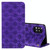 For Samsung Galaxy A51 5G Lucky Flowers Embossing Pattern Magnetic Horizontal Flip Leather Case with Holder & Card Slots(Purple)