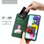 For Samsung Galaxy A51 5G Lucky Flowers Embossing Pattern Magnetic Horizontal Flip Leather Case with Holder & Card Slots(Purple)