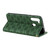 For Samsung Galaxy A21 Lucky Flowers Embossing Pattern Magnetic Horizontal Flip Leather Case with Holder & Card Slots(Dark Green)