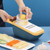 Kitchen Multifunctional Vegetable Cutter Household Grater Slicer(Light Blue)