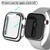 For Apple Watch Series 5 & 4 44mm Full Coverage Plating Glass Case(Silver)