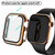 For Apple Watch Series 5 & 4 44mm Full Coverage Plating Glass Case(Rose Gold)