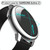 For Samsung Galaxy Watch Active 2 40mm Electroplate PC Protective Case with Tempered Glass Film(Silver)