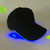 LED Luminous Baseball Cap Male Outdoor Fluorescent Sunhat, Style: Battery, Color:Black Hat Blue Light