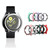 For Samsung Galaxy Watch Active 2 40mm PC Protective Case with Tempered Glass Film(White)