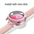 For Samsung Galaxy Watch Active 2 40mm PC Protective Case with Tempered Glass Film(White)