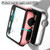 For Apple Watch Series 3 & 2 & 1 38mm Full Coverage Plating Glass Case(Pink)