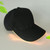 LED Luminous Baseball Cap Male Outdoor Fluorescent Sunhat, Style: Battery, Color:Black  Hat Yellow Light