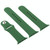 For Apple Watch Series 7 45mm / 6 & SE & 5 & 4 44mm / 3 & 2 & 1 42mm High-performance Ordinary & Longer Rubber Sport Watch Band with Pin-and-tuck Closure (Forest Green)