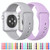 For Apple Watch Series 7 45mm / 6 & SE & 5 & 4 44mm / 3 & 2 & 1 42mm High-performance Ordinary & Longer Rubber Sport Watch Band with Pin-and-tuck Closure (Forest Green)