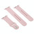 For Apple Watch Series 9&8&7 41mm / SE 3&SE 2&6&SE&5&4 40mm / 3&2&1 38mm High-performance Ordinary & Longer Rubber Sport Watch Band with Pin-and-tuck Closure(Sand Pink)