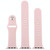 For Apple Watch Series 9&8&7 41mm / SE 3&SE 2&6&SE&5&4 40mm / 3&2&1 38mm High-performance Ordinary & Longer Rubber Sport Watch Band with Pin-and-tuck Closure(Sand Pink)