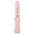 For Apple Watch Series 9&8&7 41mm / SE 3&SE 2&6&SE&5&4 40mm / 3&2&1 38mm High-performance Ordinary & Longer Rubber Sport Watch Band with Pin-and-tuck Closure(Sand Pink)