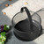 Portable Wrought Iron Kitchen Sundries Storage Basket Fruit And Vegetable Drain Basket, Specification: Large Portable Wrought Iron Kitchen Sundries Storage Basket Fruit And Vegetable Drain Basket, Specification: Large