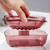 Bathroom Soap Box Transparent With Lid Drain Seal Travel Portable Double Layer Laundry Soap Box(Gray)