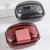 Bathroom Soap Box Transparent With Lid Drain Seal Travel Portable Double Layer Laundry Soap Box(Gray)