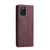 For Samsung Galaxy A41 CaseMe-013 Multifunctional Retro Frosted Horizontal Flip Leather Case with Card Slot & Holder & Wallet(Wine Red)