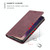 For Samsung Galaxy A41 CaseMe-013 Multifunctional Retro Frosted Horizontal Flip Leather Case with Card Slot & Holder & Wallet(Wine Red)