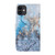 For iPhone 11 3D Painting Colored Drawing Pattern Horizontal Flip TPU + PU Leather Case with Holder & Card Slots & Wallet & Lanyard(Milky Way)
