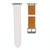 For Apple Watch Series 7 41mm / 6 & SE & 5 & 4 40mm / 3 & 2 & 1 38mm Crocodile Texture Leather Wrist Strap(White)