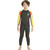 DIVE&SAIL WS-18816 Children Diving Suit One-piece Long-sleeved Swimsuit Sunscreen Hot Spring Surfing Suit, Size:XXL(Army Green Yellow Sleeves)