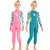 DIVE & SAIL M150556K Shell Pattern Children Diving Suit One-piece Swimsuit Snorkeling Surfing Anti-jellyfish Clothing, Size:XL(Pink)