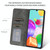 For Samsung Galaxy A41 (EU) Retro Skin Feel Business Magnetic Horizontal Flip Leather Case(Dark Grey)