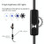 AN100 3 in 1 IP67 Waterproof USB-C / Type-C + Micro USB + USB HD Endoscope Hard Tube Inspection Camera for Parts of OTG Function Android Mobile Phone, with 6 LEDs, Lens Diameter:8mm(Length: 1m)