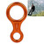 Climbing Rescue Figure 8 Descender Rappelling Gear Belay Device (Orange)