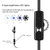 AN100 3 in 1 IP67 Waterproof USB-C / Type-C + Micro USB + USB HD Endoscope Hard Tube Inspection Camera for Parts of OTG Function Android Mobile Phone, with 6 LEDs, Lens Diameter:8mm(Length: 2m)