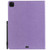 For iPad Pro 12.9 (2020) & (2018) Cat Bee Embossing Pattern Horizontal Flip Leather Tablet Case with Holder & Card Slots & Wallet & Pen Slot(Purple)