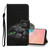 For Samsung Galaxy S10 Colored Drawing Pattern Horizontal Flip Leather Case with Holder & Card Slots & Wallet & Lanyard(Black Cat)